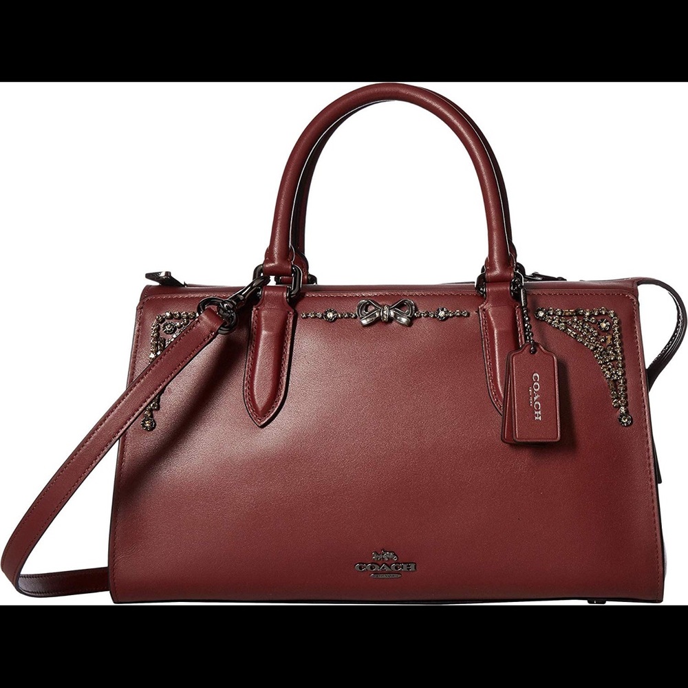 Coach Crystal Embellished Selena Bond Tote Bag NEW